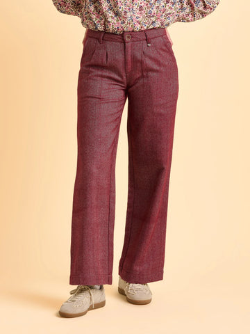 Burgundy Neve Trouser