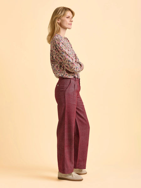 Burgundy Neve Trouser
