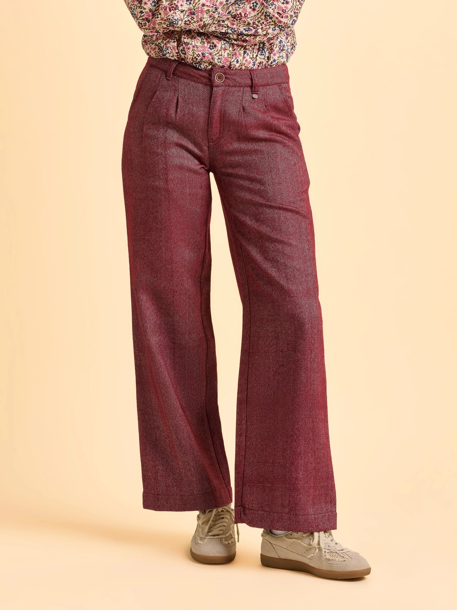 Burgundy Neve Trouser