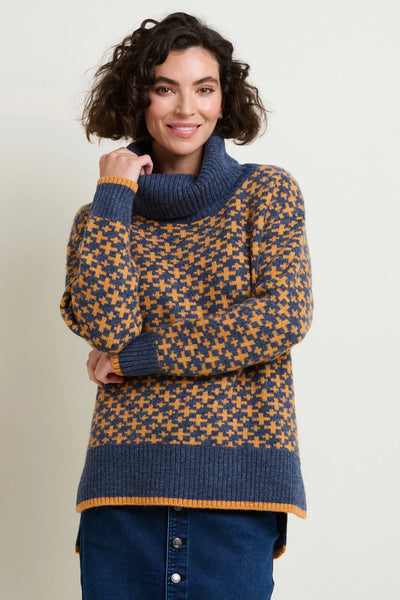 Crossed Knitted Jumper