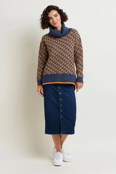 Crossed Knitted Jumper