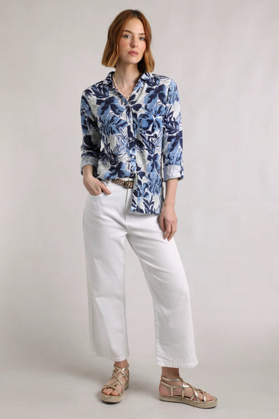 Syona Organic Doublecloth Printed Shirt