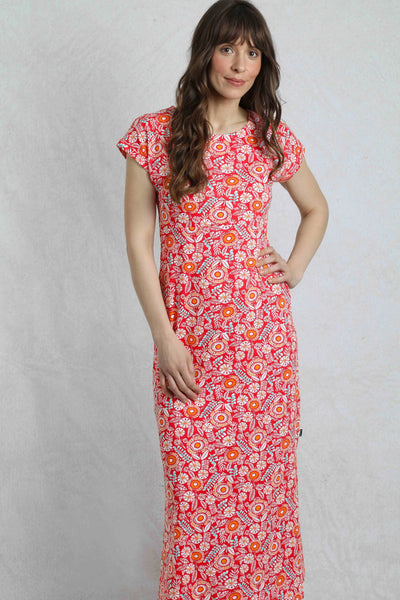 Mirren Organic Cotton Printed Maxi Dress