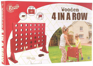 Wooden 4  in a Row Garden Game