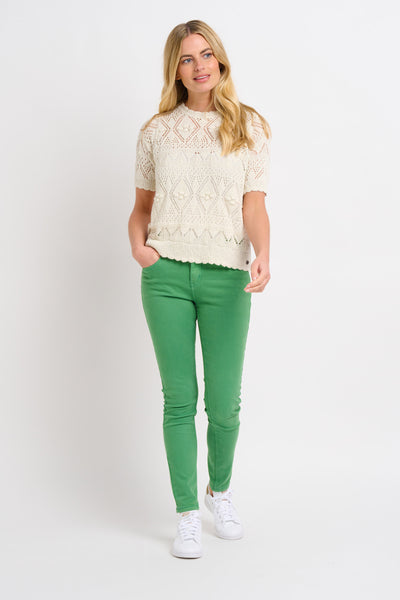 GREEN DIANTHUS JEANS