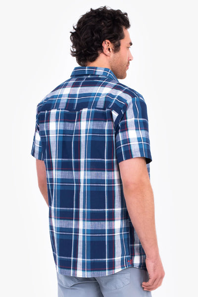 Navy Check Shirt